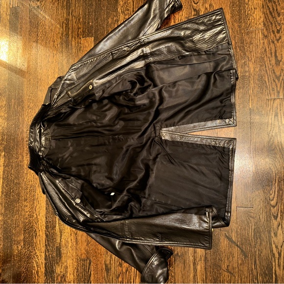 Vintage Butter Soft Leather Peacoat Woman’s Medium - Picture 4 of 5